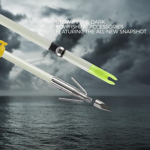 6 Pack 32 inch Bowfishing Arrows with Broadheads and Safty Slides Bow Fishing Arrow Luminous for Compound Bow Recurve Bow Fishing Hunting in Saudi Arabia