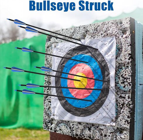 24Pcs 30" Carbon Archery Arrows, Hunting & Target Practice | Matched for Compound & Recurve Bows, Durable Carbon Shaft and Removable Tips‌ in Saudi Arabia