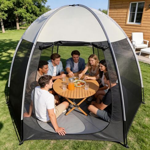 Screen House Tent Portable Canopy with Floor Mosquito Net Outdoor Room Perfect for Patio Backyard Gazebo Picnic Mesh. in Saudi Arabia