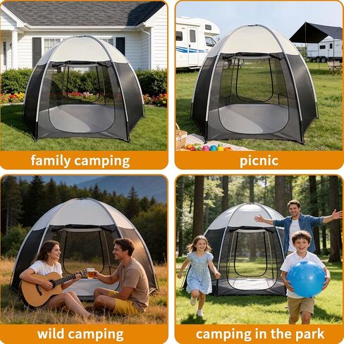 Screen House Tent Portable Canopy with Floor Mosquito Net Outdoor Room Perfect for Patio Backyard Gazebo Picnic Mesh. in Saudi Arabia