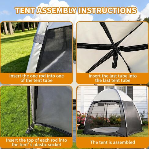 Screen House Tent Portable Canopy with Floor Mosquito Net Outdoor Room Perfect for Patio Backyard Gazebo Picnic Mesh. in Saudi Arabia