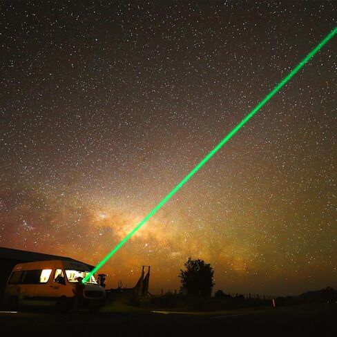 [2 Packs] Rechargeable Green Laser Pointer High Power Green Beam Laser Light Long Distance Range For TV/LED/LCD Screens Tactical Flashlights Presentation Office/Outdoors/Astronomic/Construction [001] in Kuwait