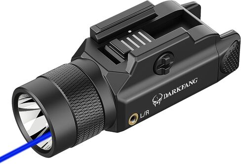 DARKFANG Tactical Flashlight and Green Laser Light Combo for Shotgun/Pistol | 1500 Lumen Light with Momentary/Strobe Function for 1913 Picatinny Rail in Saudi Arabia