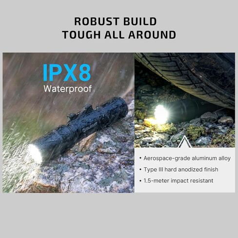 OLIGHT Odin S 1500 Lumens Compact MLOK Tactical Flashlight for Rifle | 15,600 Candela Dual Power Weaponlight, Strobe Mode, Double-locked Remote Pressure Switch, 250m Throw IPX8 for Hunting Use in Saudi Arabia