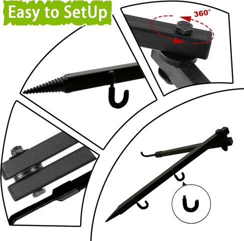 Tree Stand Metal Folding Bow Hanger for Hunting | Durable, Secure Mount in Saudi Arabia