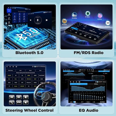 [2G+64G] Volxcereo Car Radio for BMW X1 E84 2009-2015, 10.1 inch Android Touchscreen Stereo with Carplay/Android Auto, GPS Navigation, WiFi, Bluetooth 5.0, SWC, FM/RDS, EQ in Saudi Arabia