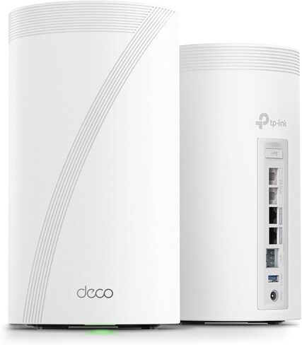 TP-Link Deco 7 Elite BE95 Quad-Band WiFi 7 BE33000 Whole Home Mesh System - 16-Stream, 2x 10G + 2x 2.5G Ports Wired Backhaul, 12 x High-Gain Antennas, VPN, AI-Roaming, 4x4 MU-MIMO, HomeShield (3-Pack) in Saudi Arabia