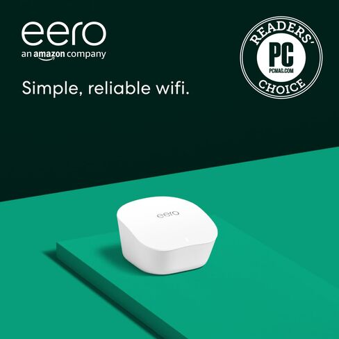 Like-New Amazon eero mesh wifi router - Supports internet plans up to 550 Mbps, Coverage up to 1,500 sq. ft., 1-pack in Saudi Arabia