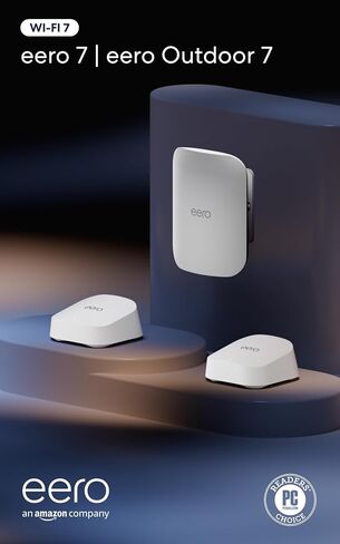 Amazon eero 7 (3-pack) with Amazon eero Outdoor 7 (1-pack) mesh wifi system in Saudi Arabia
