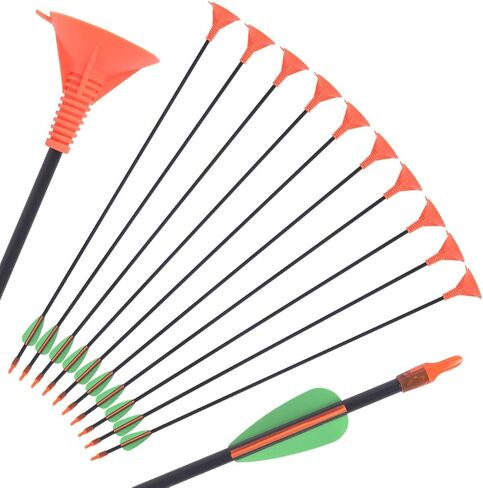 24 26 28 Inch Suction Cup Arrow Replacement for Kid Bow Set Orange Pack of 10 in Saudi Arabia