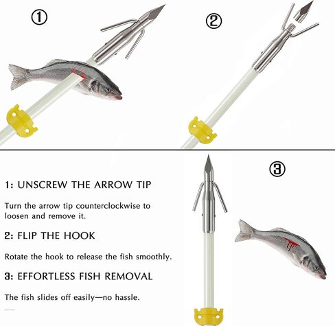 6 Pack Bowfishing Arrows 32 Inch with Broadheads and Safty Slides Bow Fishing Arrows for Compound Bow Recurve Bow Fishing Hunting in Saudi Arabia