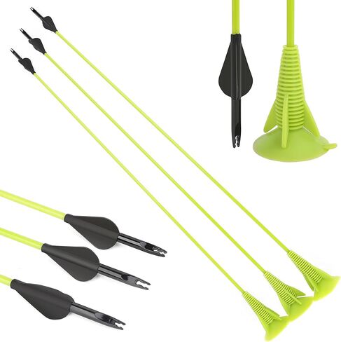 27" Fiberglass Sucker Arrows Youth Arrow Safe Suction Cup Arrows for Youth Practice Archery (6 Pack) in Saudi Arabia
