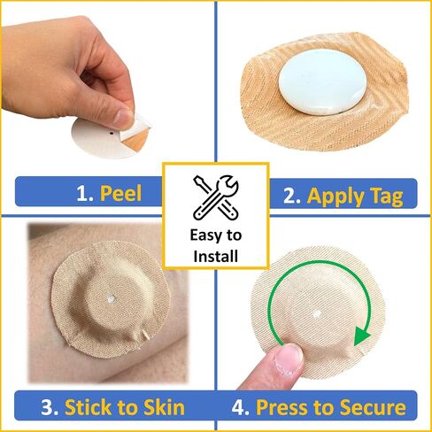 Airtag Sticker - Compatible with Apple Airtag, Airtag Holder for Kids, Luggage, Clothing (Skin-Colored, 25-Pack) in Saudi Arabia