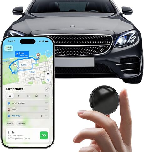 GPS Tracker for Vehicles.Mini Hidden Magnetic GPS Tracker for Vehicles - Full Global Coverage, No Subscription or SIM Card Required - Perfect for Cars, Assets, Pets, Kids, and Seniors!(Black Square) in Saudi Arabia