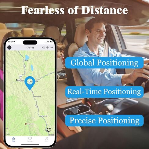 GPS Tracker for Vehicles,Mini Hidden Magnetic Car GPS Tracking,Full Global Coverage Location GPS Tracker for Cars,Assets,Pets,Kids,Elderly. No Subscription Required,No Monthly Fee,No SIM Card Required in Saudi Arabia