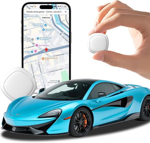 GPS Vehicle Tracker, No Subscription or SIM Card Required, iOS & Android | 1-Minute Location Updates, 1-Year Replaceable Battery, Magnetic IPX7 Waterproof Design for Cars & More in Saudi Arabia