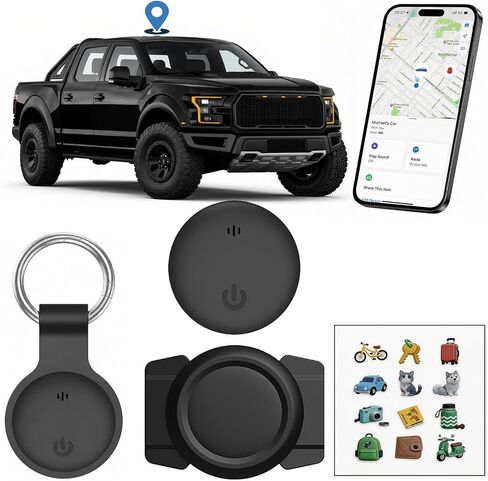 Undetectable GPS Tracker for Vehicles - Real-Time Tracking，No Monthly Fee/No SIM Card【Apple MFi Certified】Works with iOS Find My | Mini Hidden Magnetic GPS Locator，IP68 Waterproof，Reliable Performance in Saudi Arabia