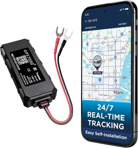 Hidden GPS Tracker for Vehicles – 12 Months Service Included 4G Real-Time Car GPS Tracker, Optional Subscription, Mini Undetectable Vehicle GPS Tracker for Cars & Trucks in Saudi Arabia