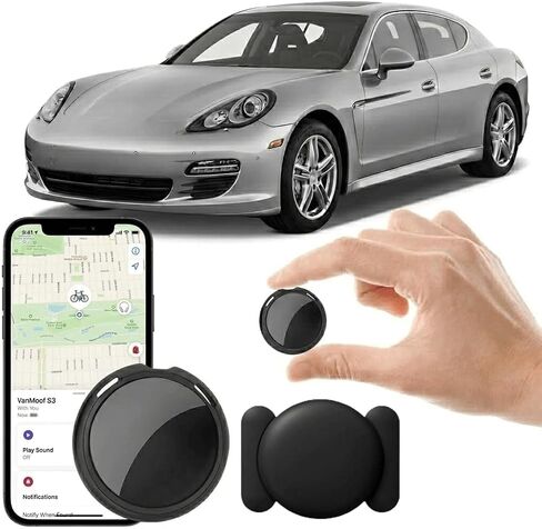 GPS Tracker for Vehicles No Subscription Works with Find My(iOS Only)Hidden | Magnetic Case Mini Car Locator Real-Time Global Tracking Device for Vehicles Motorcycles Waterproof Key Finder No Monthly Fee in Saudi Arabia