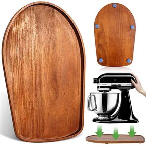 Mixer Slider Mat for Tilt Head Kitchen aid 4.5-5Qt Stand Mixer,Falikoco Kitchenaid Mixer Slider Pine Wood, 5PCS Appliance Slider, Kitchen aid Accessories and Attachments Moving Tray for Artisan Series in Saudi Arabia