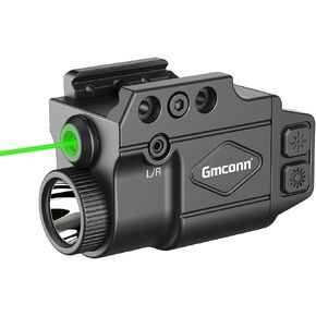 Gmconn 800 Lumen Green Laser Light Combo for Pistol | Tactical Flashlight with Strobe & Momentary Function in Saudi Arabia