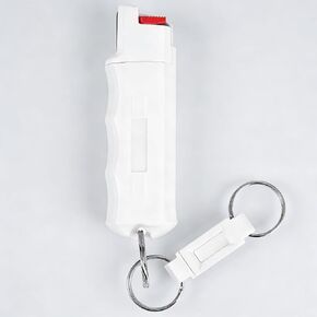 Pepper Spray, Maximum Police Strength, 0.54 fl oz, Quick Release Keychain, Finger Grip, 25 Bursts in Saudi Arabia