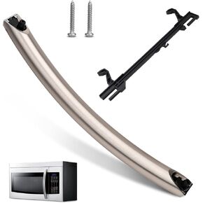NEW Upgrade ME16A4021AS Microwave Door Handle, Replaces for Samsung DE94-04313F Handle, DE94-04313F Microwave Door Handle, Same as Samsung OEM Microwave Handle (No Screws) in Kuwait