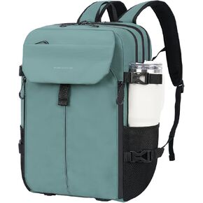 KROSER Travel Backpack for men, Laptop Carry On Backpack Flight Approved | 17.3 inch Laptop , Computer Bag Casual Daypack for Weekender Business Hiking, Can accommodate basketball-Black in Saudi Arabia