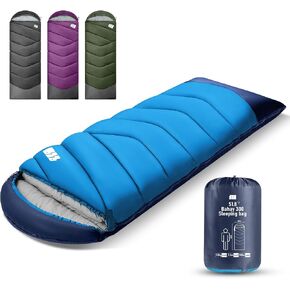 Sleeping Bags for Adults Teens, 4 Season Camping Sleeping Bag Waterproof,Machine Washable Backpacking Gear for Cool Weather,Outdoor Tent Hiking Hunting,with Compression Sack,86.6x31.5 in Saudi Arabia