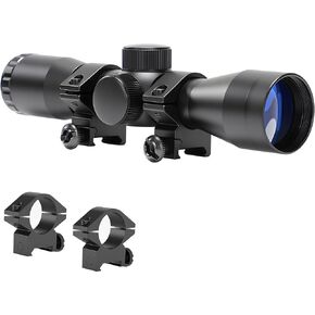 Compact Rifle Scope 4x32, for Crossbow Scope, with BDC Reticle, Ideal for Medium to Long-Range Hunting up to 500 Yards in Saudi Arabia