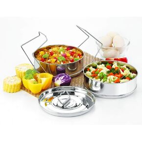 Stackable Stainless Steel Insert Pans - Inserts for Instant Pot - Pan for Instapot - Accessories for Instant Pot- FITS 6 QT and Above - Single Size - Pressure Cooker Steamer Pan Accessories in Kuwait
