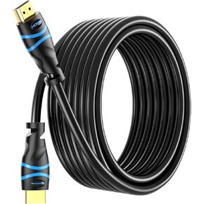 BlueRigger 4K HDMI Cable 50 FT, 4K 30Hz, 18Gbps HDMI Cord in-Wall CL3 Rated in Saudi Arabia