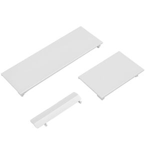 Wii Console Replacement Dust Door，3 in 1 SD Slot Lid Door Cover Case for Nintend Wii Console - White in Saudi Arabia