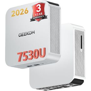 GEEKOM A5 Pro Office Mini PC AMD Ryzen5 7530U(Beat 7430) 16GB RAM＆1TB SSD | 4 Screem Display|8K Video Editing|Wi-Fi6|BT 5.4|2xHDMI|4xUSB|SD Slot|mini computer Business＆IT Office＆Education in Saudi Arabia