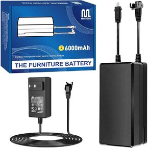 6000mAh Universal Battery Pack for Reclining Furniture | Zero Standby Power, LED Display, 2-Pin Connector, Cordless, Compatible with Power Recliner, Sofa and Sectional in Kuwait