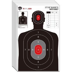 ATFLBOX Silhouette Paper Target for The Range, 23X35 inch Target Paper for Indoor and Outdoor Use, Suitable for Handguns, Pistols, Rifles, Airguns, Pellet Gun, BB Guns in Saudi Arabia