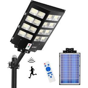 JAYNLT Y-10000W Solar Street Lights Outdoor,Parking Lot Lights Commercial | Ultra-Bright Solar Flood Lights,Dusk to Dawn,Motion Sensor,Remote, IP67 Waterproof Security Lighting for Garage,Farm,Barn in Saudi Arabia