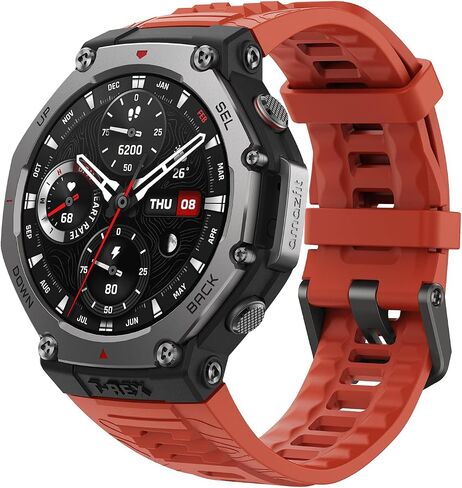 Amazfit T-Rex 3, Smart Watch, 1.5" AMOLED Display, GPS, iOS/Android | 48mm, 27-Day Battery, Water-Resistant, Rugged/Military Style, Offline Maps, 170 Fitness/Sport Modes, AI, Voice Control in Saudi Arabia