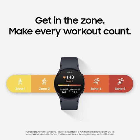 SAMSUNG Galaxy Watch 6 40mm Bluetooth Smartwatch w/ Fitness Tracker, Personalized HR Zones, Advanced Sleep Coaching, Heart Monitor, BIA Sensor, US Version, Gold (Renewed) in Saudi Arabia