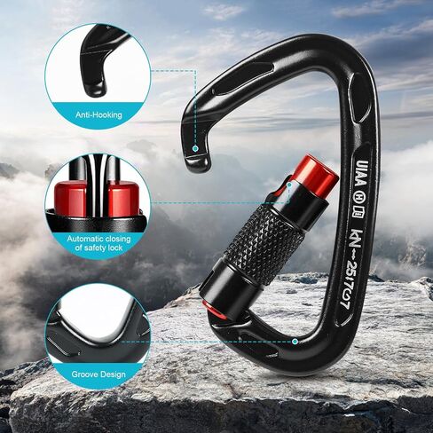 Tree Climbing Spikes Kit Set Tree Climbing Gear 5 In1 Set | with Safety Seat Belt, 3PCS 25 kN Self-Locking Clip, 6 FT Adjustable Arborist Friction Saver Rope for Tree Climbing in Saudi Arabia