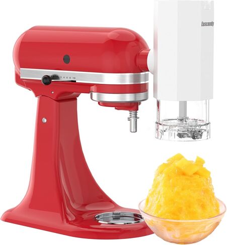 Shaved Ice Attachment for KitchenAid Stand Mixer, Snow Cone Maker for KitchenAid with 8 Ice Molds, Stainless Steel Blade Ice Shaver Attachment for Kitchen Aid Mixer in Saudi Arabia