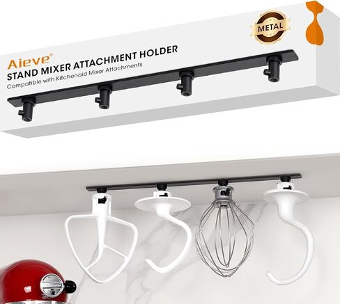 AIEVE Metal Stand Mixer Attachment Holder Compatible with Kitchenaid Mixer Accessories, for Storage Organize Your Kitchen Aid attachments in Saudi Arabia