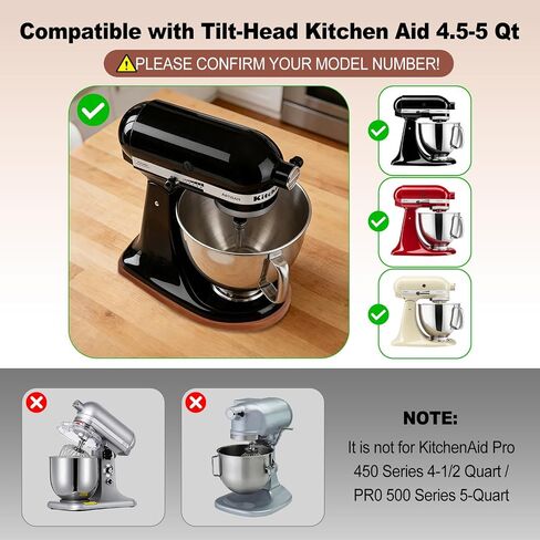 Mixer Slider Mat for Tilt Head Kitchen aid 4.5-5Qt Stand Mixer,Falikoco Kitchenaid Mixer Slider Pine Wood, 5PCS Appliance Slider, Kitchen aid Accessories and Attachments Moving Tray for Artisan Series in Saudi Arabia