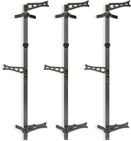 XOP 34 Inch Aluminum Climbing Sticks for Hunting - 3 Pack | Tree Steps for Hunting Treestands - Storm Grey w/XOP Green Steps, 34 Inches Long in Saudi Arabia
