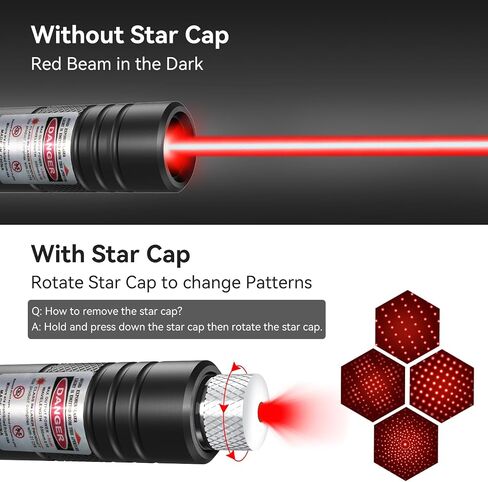 [2 Packs] Rechargeable Red Laser Pointer High Power Red Beam Laser Light Long Distance Range For TV/LED/LCD Screens Tactical Flashlights Presentation Office/Outdoors/Astronomic/Construction [001] in Kuwait