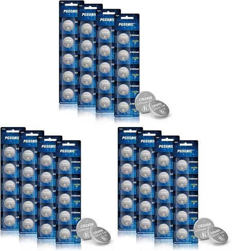 PGSONIC 20 Pack CR2450 3V Lithium Coin Battery in Kuwait