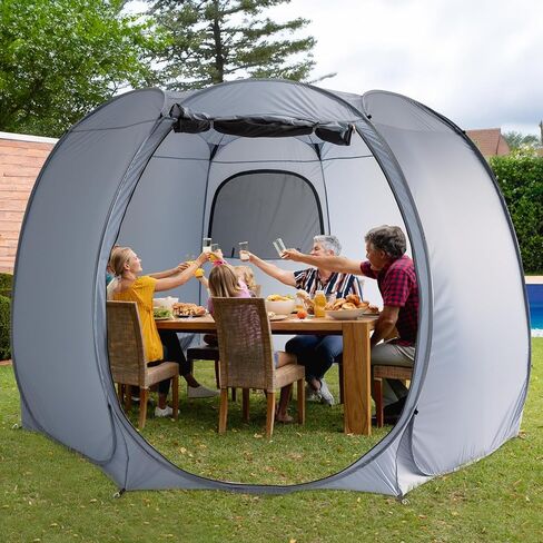 Alvantor® Pop Up Screen Tent House Room Instant Outdoor Camping Canopy Sun Shelter Gazebo for Patio, Backyard & Deck, Privacy Tent(2-10 People, 8'x8' 10'x10' 12'x12') in Saudi Arabia