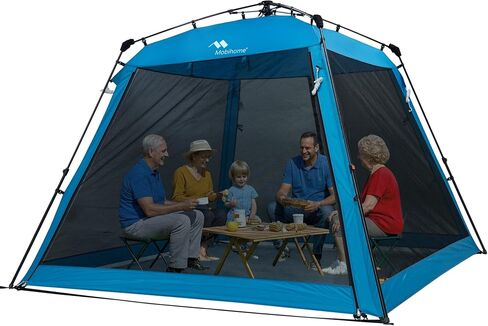 Pop Up Screen House Gazebo 8.2'x8.2'x75'' – Instant Portable Canopy with Mosquito Netting & UPF Sun Protection, Tool-Free 60s Setup, Foldable Outdoor Tent for Backyard, Camping, Park,Olive Green in Saudi Arabia