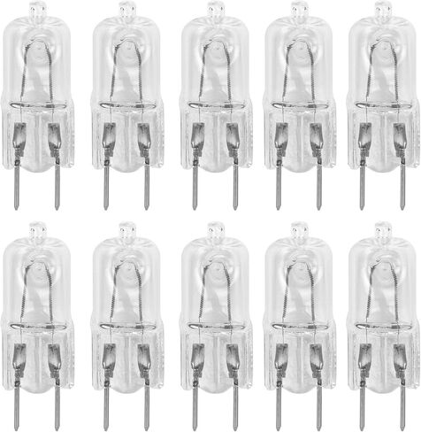 10 Pack-G8 25W 120V Halogen Specialty Lighting Light Bulbs JCD Type 25 Watt T4 G8 Puck Lamp 120 Volt Microwave Oven Stove Top Kitchen Appliance Replacement Lighting Bi Pin Clear Lens in Saudi Arabia
