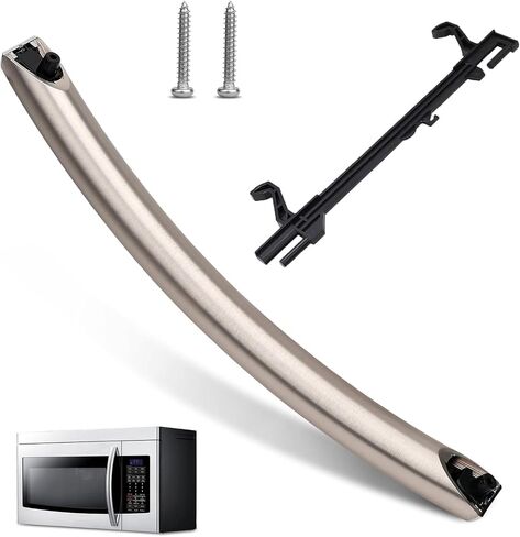 NEW Upgrade ME16A4021AS Microwave Door Handle, Replaces for Samsung DE94-04313F Handle, DE94-04313F Microwave Door Handle, Same as Samsung OEM Microwave Handle (No Screws) in Saudi Arabia